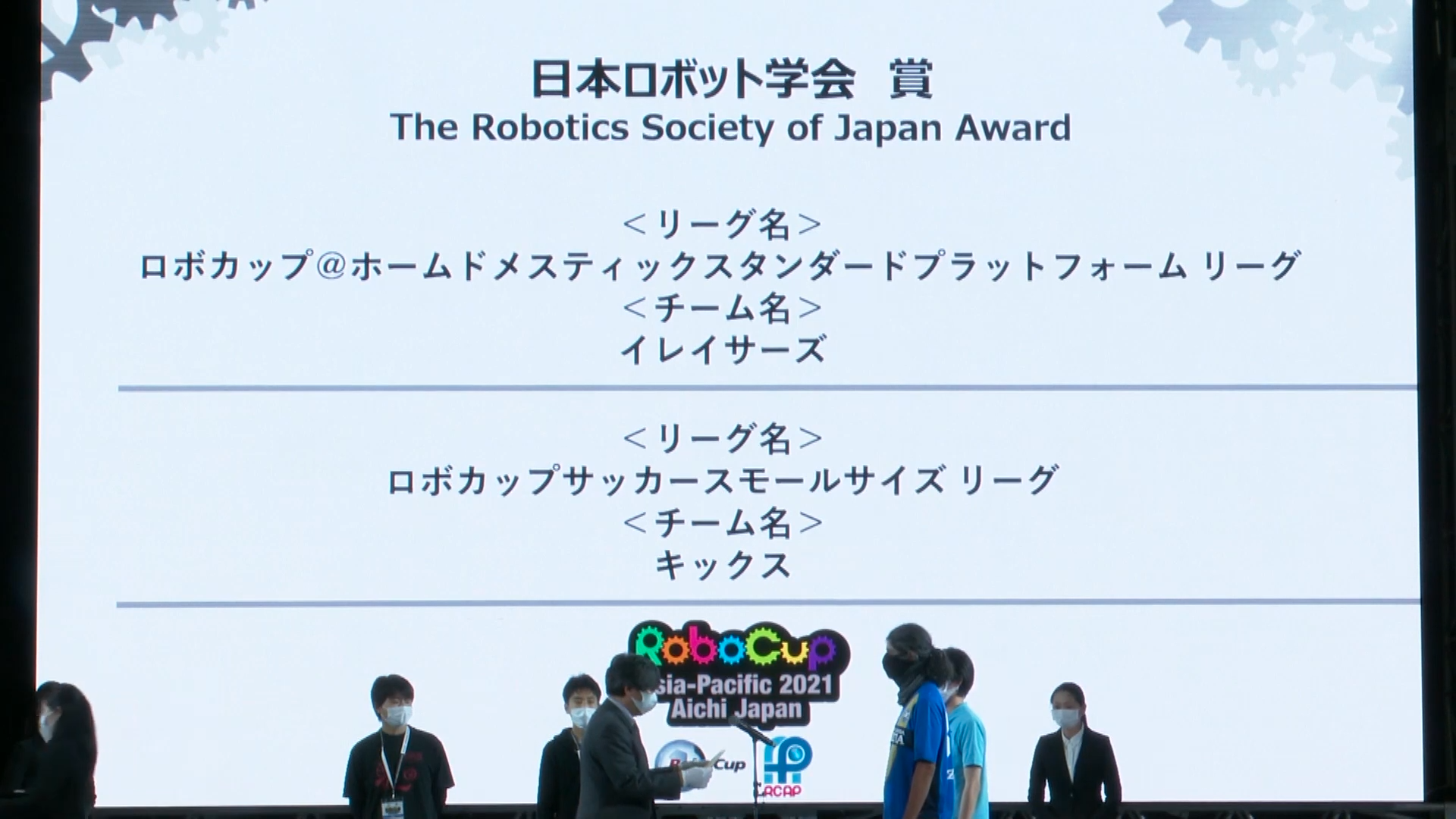 The Robotics Society of Japan Award